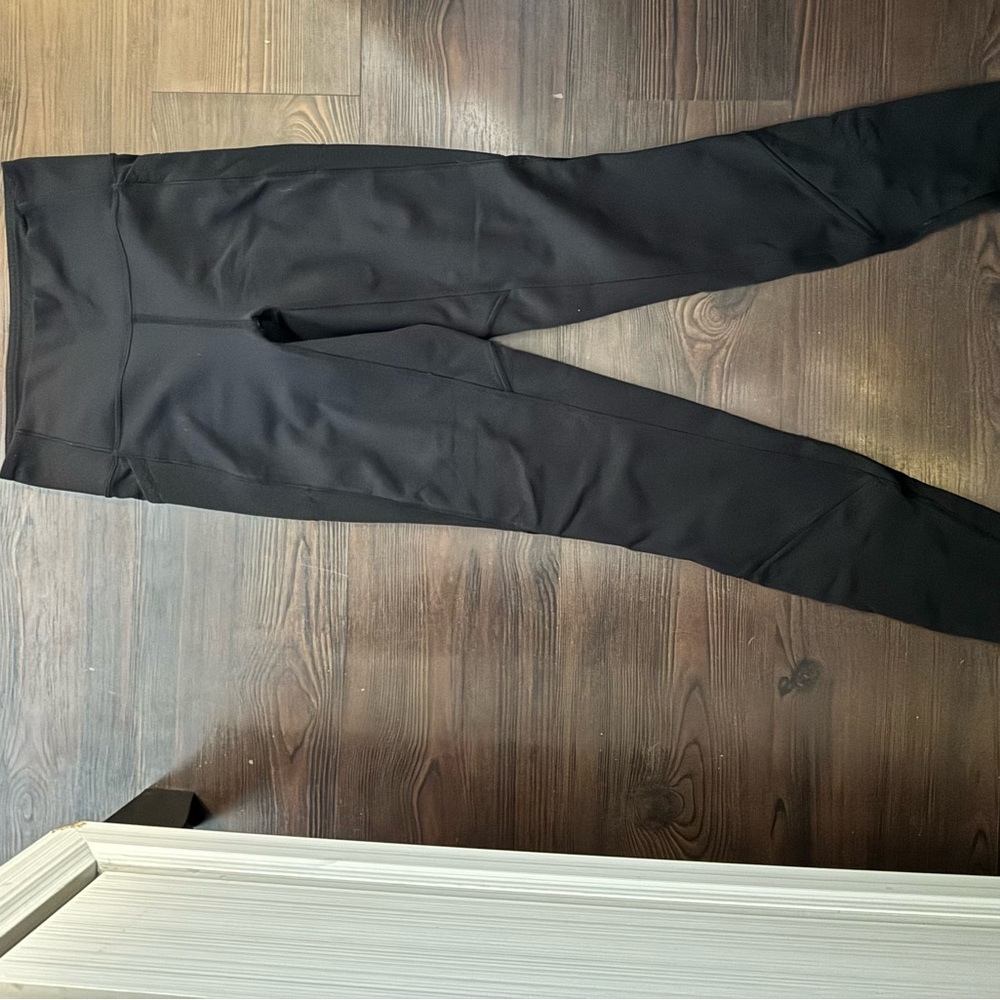 Black Lululemon  High-Waist Athletic Leggings